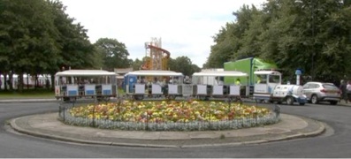white events land train port sunlight