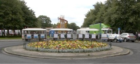 white events land train port sunlight